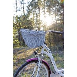Sklep-wiklinowy | Kosz na zakupy na rower 01 - Szary (Wersja limitowana)